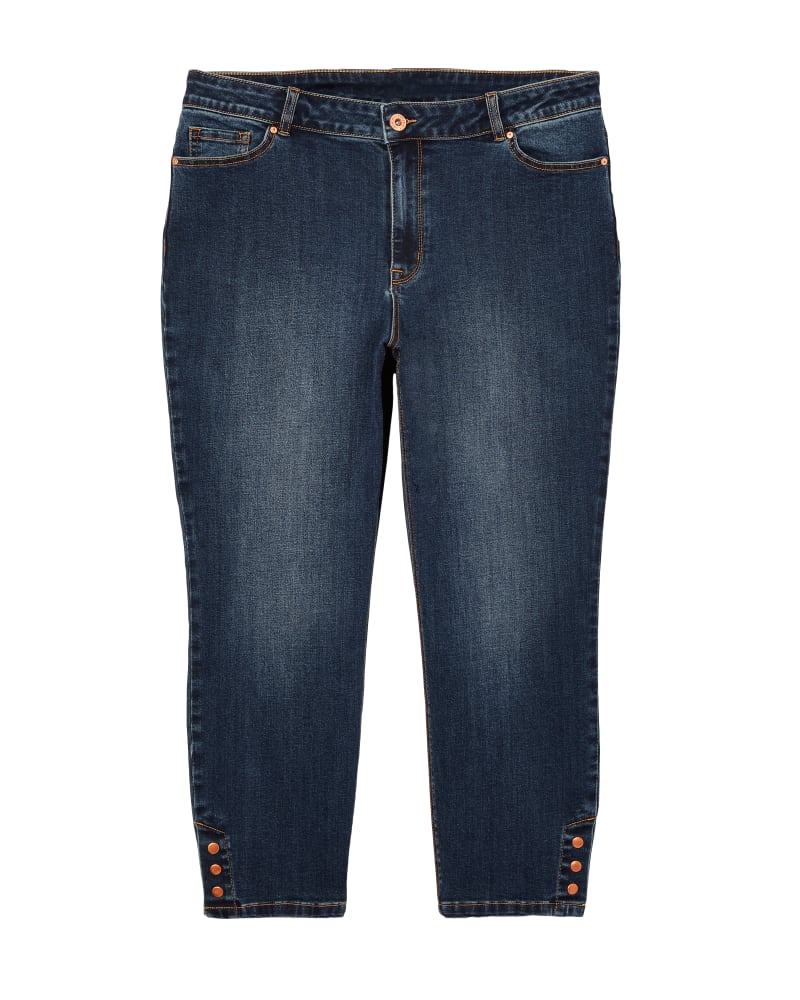 Front of plus size Conway Skinny w/ Snaps by Morgan & Walker | Dia&Co | dia_product_style_image_id:138862